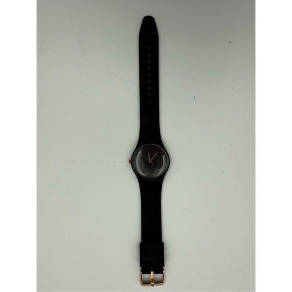 NWOT Sempre 36 Mens Black No Numerals Silicone Krippl Watch - Picture 5 of 7